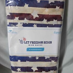 Riley Blake Let Freedom Reign wide backs Fireworks 3 yards fabric new in package